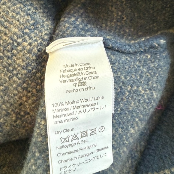 [NWT] Wallace & Barnes 100% Boiled Merino Wool Patterned Cardigan Sweater - Picture 3 of 6